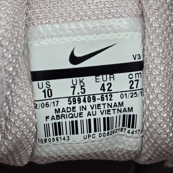 Nike Air Max Thea 'White Pink' Women's Running Shoes Size 10 - Picture 8 of 8